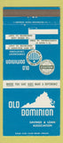 Matchbook Cover - Old Dominion Savings Loan Winchester Harrisonburg VA 30 Strike