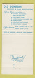 Matchbook Cover - Old Dominion Savings Loan Winchester Harrisonburg VA 30 Strike