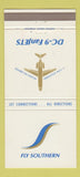 Matchbook Cover - Southern Airlines DC-9 Fan Jets 30 Strike