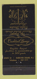 Matchbook Cover - Cedar Garden Restaurant Hamilton Square NJ 30 Strike