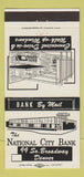 Matchbook Cover - National City Bank Denver Colorado 30 Strike