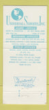 Matchbook Cover - Universal Services New Orleans LA 30 Strike