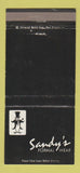 Matchbook Cover - Sandy's Formal Clothes New Orleans? 30 Strike