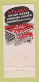 Matchbook Cover - George Diamond Steaks Milwaukee Chicago  30 Stick