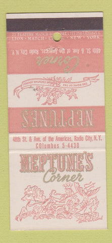 Matchbook Cover - Neptune's Corner Radio City NY 21 Strike Feature