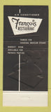 Matchbook Cover - Francois Restaurant Farmington NM 30 Stick