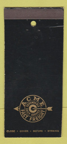 Matchbook Cover - Acme Freight Trucking 30 Strike