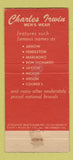 Matchbook Cover - Charles Irwin Men's Clothes La Mesa CA 30 Strike