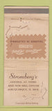Matchbook Cover - Stromberg's Louis Roth Clothes Albuquerque NM WEAR 30 Strike