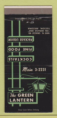 Matchbook Cover - Green Lantern Tucson AZ restaurant 30 Strike