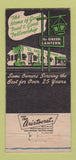 Matchbook Cover - Green Lantern Tucson AZ restaurant 30 Strike