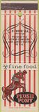 Matchbook Cover - Plush Pony Redondo Beach CA