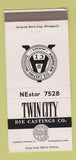 Matchbook Cover - Twin City Die Castings Minneapolis MN 30 Strike