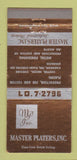 Matchbook Cover - Master Platers Detroit MI 30 Strike
