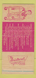 Matchbook Cover - United Cerebral Palsy Association Birmingham AL 30 Strike