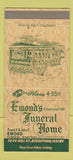 Matchbook Cover - Emond's Funeral Home Biddeford ME 30 Strike