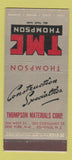 Matchbook Cover - TMC Thompson Materials Belleville NJ 30 Strike