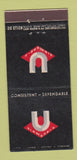 Matchbook Cover - Diamond U Products Southgate CA 30 Stick