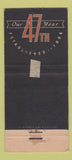 Matchbook Cover California Cornice Steel Supply Los Angeles CA 21 Strike Feature