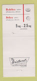 Matchbook Cover - Hydeltra Tablets Drugs Merck 30 Strike