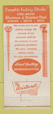 Matchbook Cover - Vincent Brass Aluminum Minneapolis MN 30 Strike