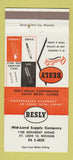 Matchbook Cover - Besly Midland Supply St Louis MO taps gages 30 Strike