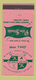 Matchbook Cover - Palm Shields Restaurant Fresno CA 21 Strike Feature