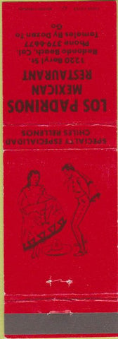Matchbook Cover - Los Padrinos Mexican food Redondo Beach CA girlie
