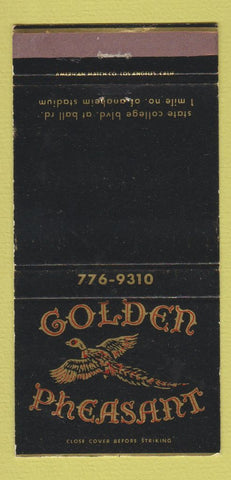 Matchbook Cover - Golden Pheasant Anaheim CA restaurant 30 Strike
