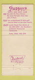 Matchbook Cover - Stardust Hotel Casino Las Vegas NV 30 Strike