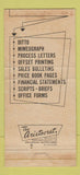 Matchbook Cover - Duplicating Service St Louis MO 30 Strike