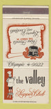 Matchbook Cover - The Valley Supper Club Milwaukee? 30 Strike
