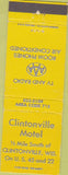 Matchbook Cover - Clintonville Motel WI
