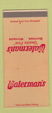 Matchbook Cover - Waterman's Moorhead MN SAMPLE 30 Strike
