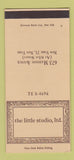 Matchbook Cover - The Little Studio New York City SAMPLE 30 Strike
