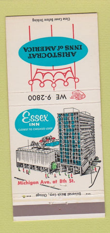 Matchbook Cover - Essex Inn Chicago IL 30 Strike