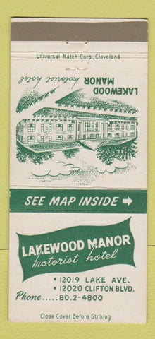 Matchbook Cover - Lakewood Manor Motor Hotel Lakewood OH 30 Strike