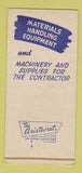 Matchbook Cover - Osborne Equipment Construction Knoxville TN SAMPLE 30 Strike