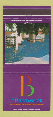 Matchbook Cover - Broadmoor Hotel Colorado Springs 30 Strike
