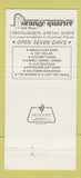 Matchbook Cover - Orange Quarter Peoples Place Orlando FL 30 Strike