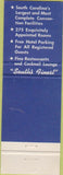 Matchbook Cover - The Wade Hampton Columbia SC hotel
