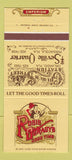 Matchbook Cover - Rosie O'Grady's Orlando Pensacola FL  30 Strike