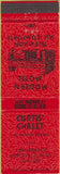 Matchbook Cover - Curtis' Chalet Marysville MI red