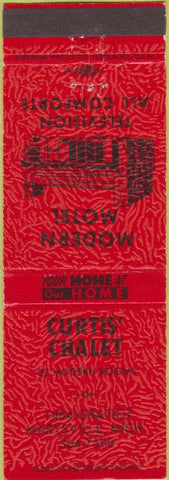 Matchbook Cover - Curtis' Chalet Marysville MI red