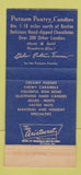 Matchbook Cover - Putnam Pantry Candy Danvers MA 30 Strike