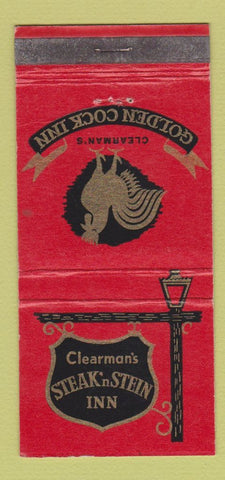Matchbook Cover - Clearman's Pico San Gabriel CA 21 Strike Feature