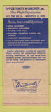 Matchbook Cover - Mentally Retarded Training Center Minneapolis MN 30 Strike