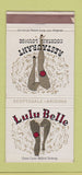 Matchbook Cover - Lulu Belle Restaurant Scottsdale AZ WEAR 30 Strike