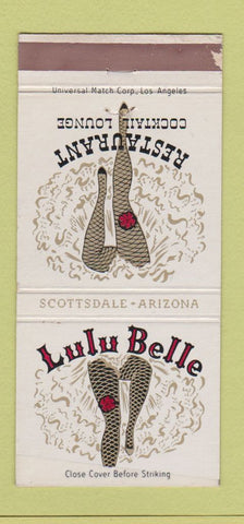Matchbook Cover - Lulu Belle Restaurant Scottsdale AZ WEAR 30 Strike