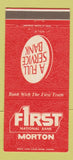 Matchbook Cover - First National Bank Morton 30 Strike